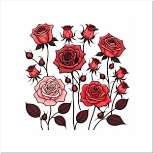 Red Roses Posters and Art